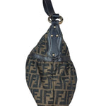 Fendi Vintage Dark Brown Zucca Chef Hobo Bag