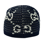 Gucci Navy GG Crochet Cotton Baseball Hat