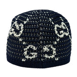 Gucci Navy GG Crochet Cotton Baseball Hat