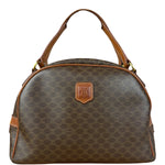 Celine Vintage Leather Macadam Dome Hand Bag