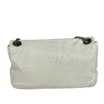 Chanel Ivory Perforated Drill Two-Tone Mademoiselle Flap Bag 2006