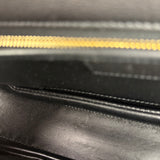Gucci Vintage Black Leather Bamboo Top Handle Shoulder/Hand Bag