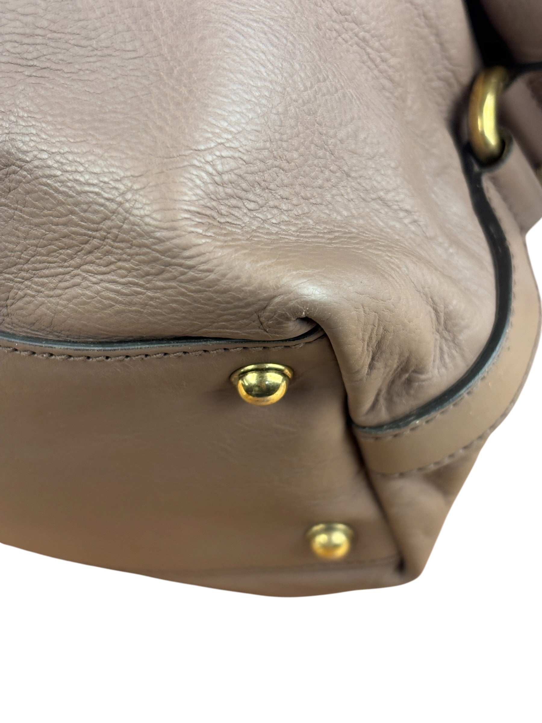 Gucci Dusty Rose Leather Charlotte Shoulder Bag