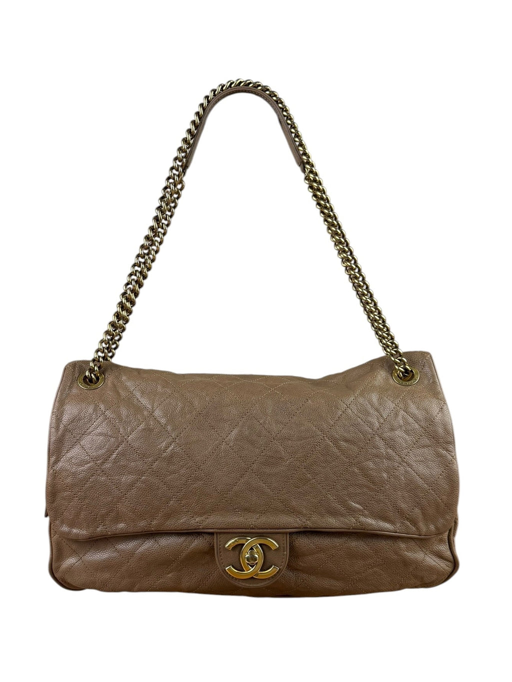 Chanel Brown Caviar Jumbo Easy Flap 2012