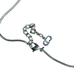 Christian Dior Vintage Logo Plate Pendant Necklace