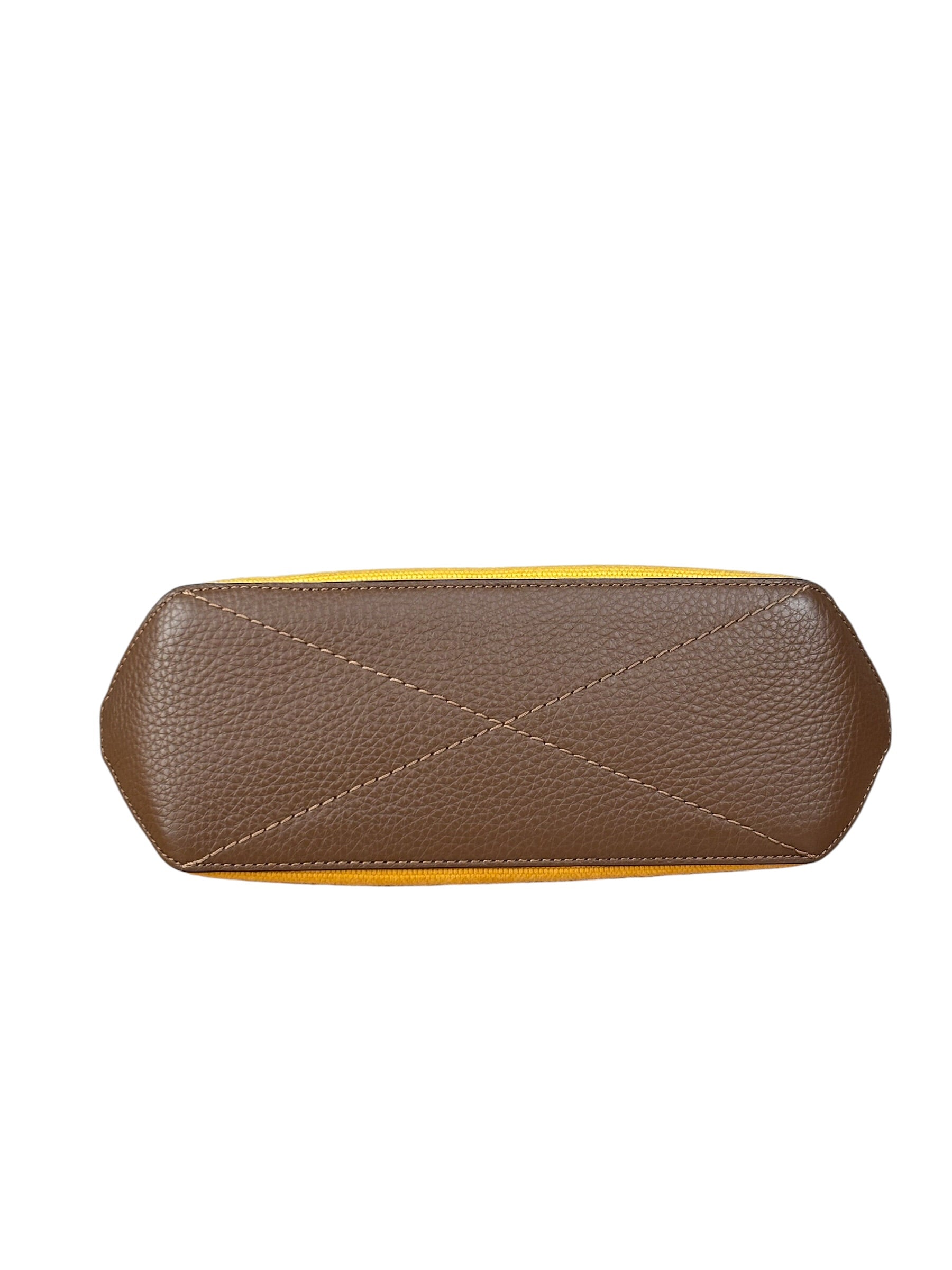 Coach Mustard Yellow Tote 20 In Colorblock Two-Way Bag