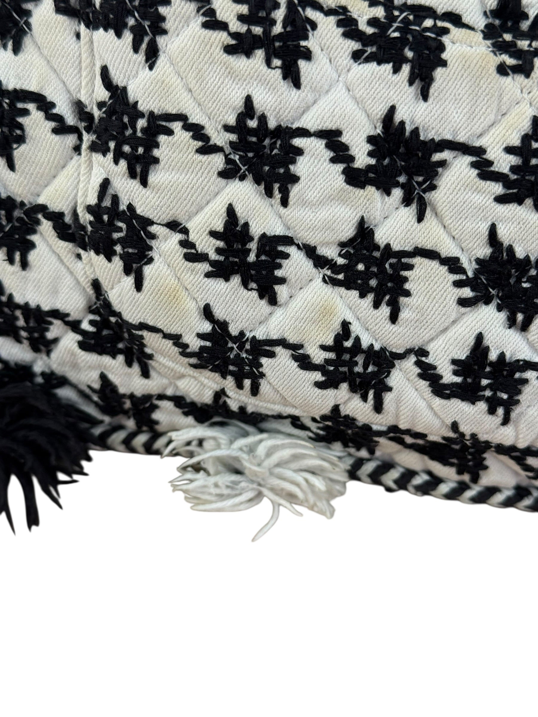 Chanel Tweed Woven Medium Classic Double Flap Bag 2014