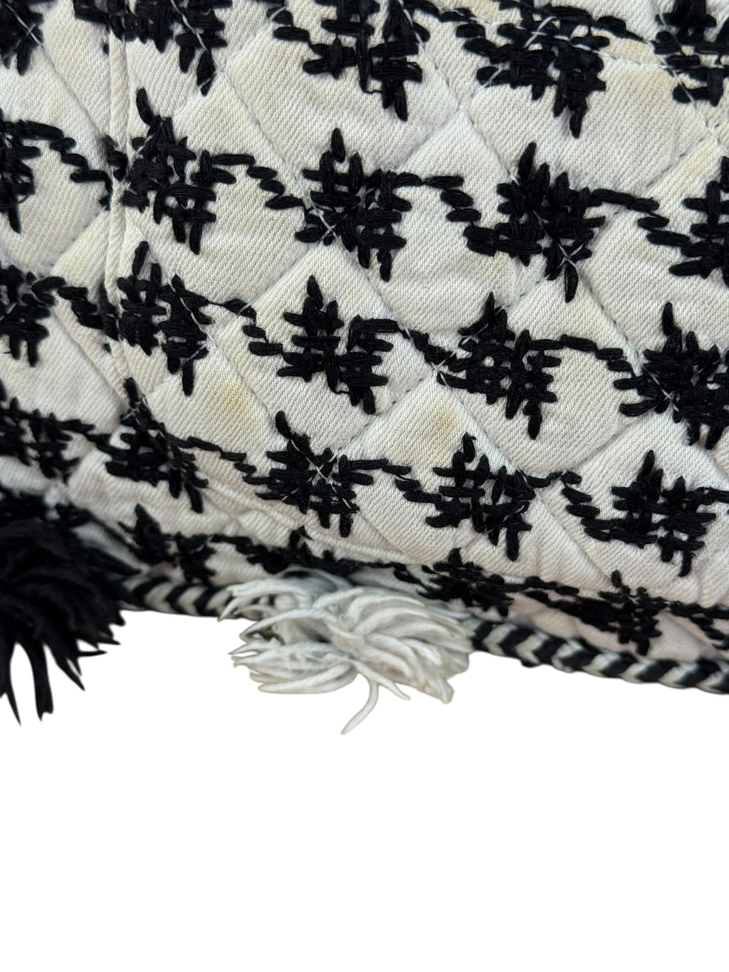 Chanel Tweed Woven Medium Classic Double Flap Bag 2014