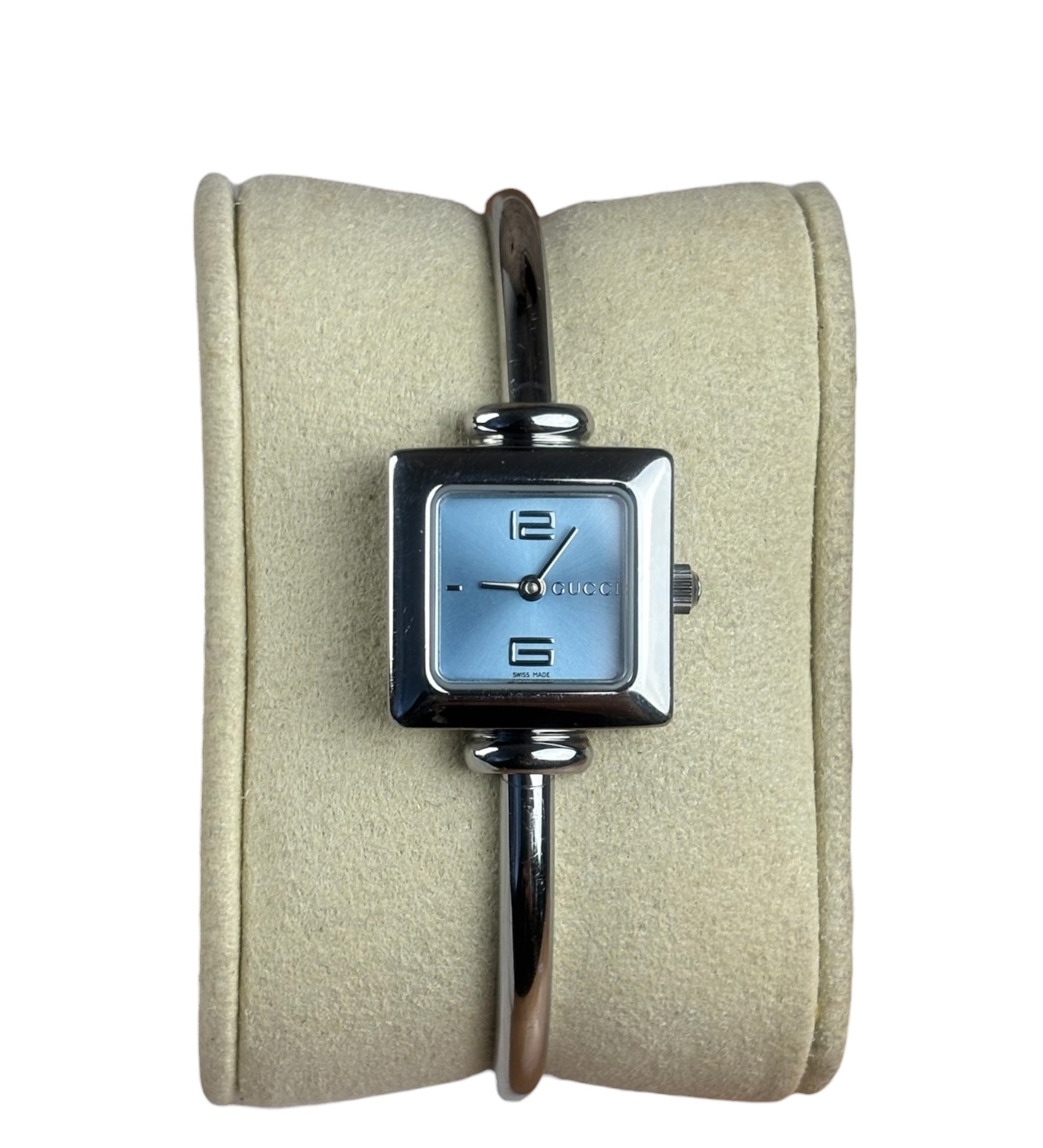 Gucci 1900L Blue Square Dial