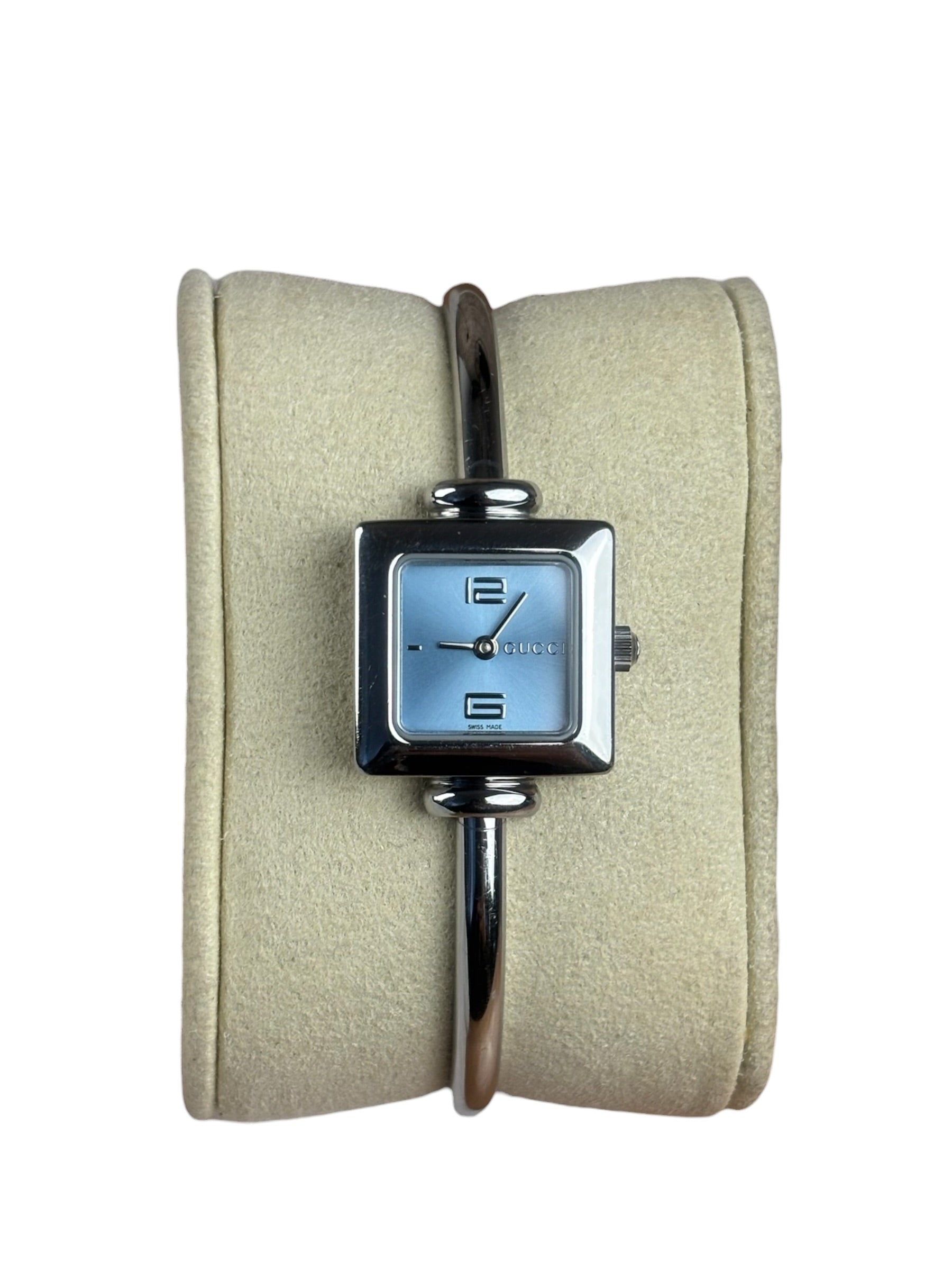 Gucci 1900L Blue Square Dial