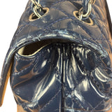 Chanel Blue Patent Quilted Business Flap Bag 2012 17ds