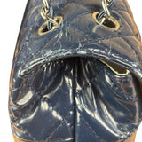 Chanel Blue Patent Quilted Business Flap Bag 2012 17ds