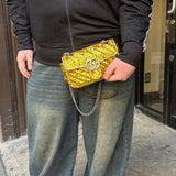 Gucci GG Marmont Gold Sequin Chain Shoulder Bag