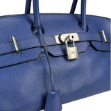 Hermes Blue Clemence Leather JPG Birkin 42 Palladium 2006