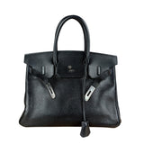 Hermes Birkin 30 Black Togo Leather Handbag 2002