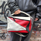 Loewe Colorblock Leather Puzzle Two-Way Bag