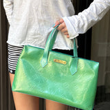 Louis Vuitton Vintage Teal Monogram Vernis Wilshire PM Tote