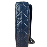 Chanel Blue Patent Quilted Business Flap Bag 2012 17ds