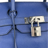 Hermes Blue Clemence Leather JPG Birkin 42 Palladium 2006