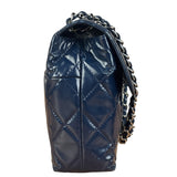 Chanel Blue Patent Quilted Business Flap Bag 2012 17ds