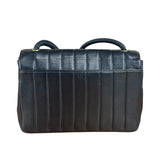 Chanel Black Mademoiselle Vertical Quilted Flap 1992 17ds