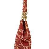 Chanel Vintage Red Canvas Rue Cambon Chain Tote 2002