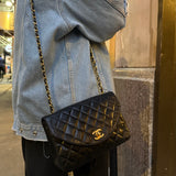 Chanel CC Black Classic Flap Bag 1988