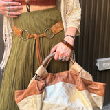 Loewe Gold/Bronze Leather Nappa Aire Handbag