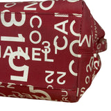 Chanel Vintage Red Canvas Rue Cambon Chain Tote 2002