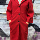 Gucci Vintage Red Trench Coat