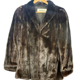 Messala Vintage Dark Brown Fur Coat
