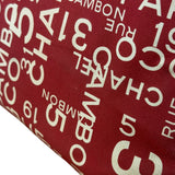 Chanel Vintage Red Canvas Rue Cambon Chain Tote 2002