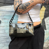 Chanel Black PVC Vinyl Coco Windows Pochette 2003