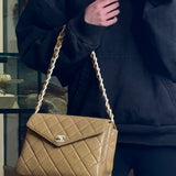 Chanel Acrylic Chain Quilted Flap Bag 1997