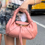 Fendi Pink Leather Spy Spice Mall Two-Way Bag