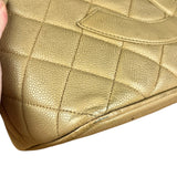Chanel Caviar Quilted Medallion Tote Beige 2002 (Handle Wear)