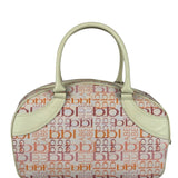 Burberry Blue Label Pink Multi Logo Bowler Bag
