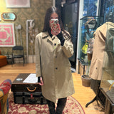 Burberry Vintage Khaki Plaid Lined Coat