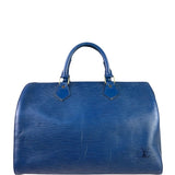 Louis Vuitton Blue Epi Leather Speedy 30