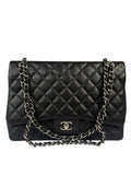 Chanel Black Quilted Leather Jumbo Classic Flap Bag 2009