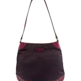 Gucci Vintage Purple Canvas Shoulder/Hobo Bag