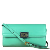 Gucci GG Green Matisse Leather Flap Shoulder Bag