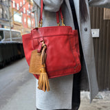 Chloé Eden Leather Cherry Shoulder Tote