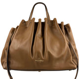 Valentino Garavani Brown Rockstud Shoulder Tote