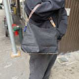 Burberry Nylon Check-Trimmed Shoulder Bag