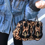 Fendi Leopard Print B Bag
