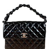 Chanel Vintage Black Quilted Leather Flap Bag 1996