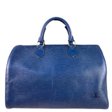 Louis Vuitton Blue Epi Leather Speedy 30