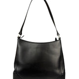 Burberry Black Leather Hobo Shoulder Bag