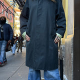 Burberry Vintage Dark Navy Mid-Length Trench Coat